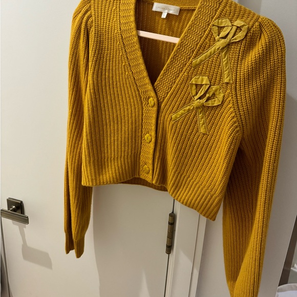 LoveShackFancy Avignon crop cardigan - Picture 2 of 4